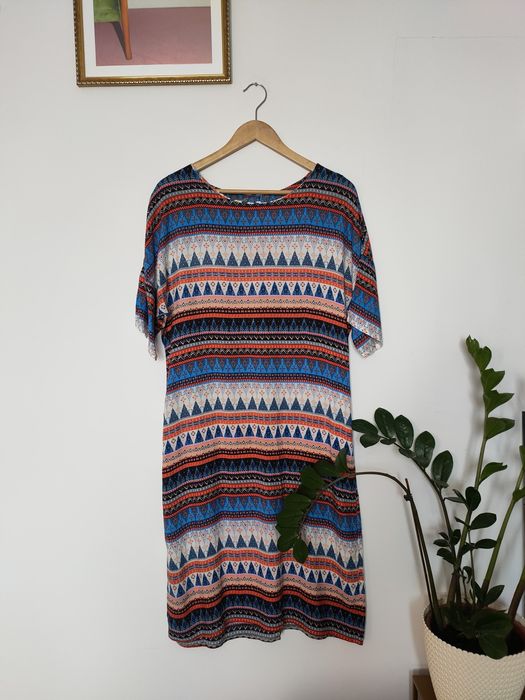 Orientalna Sukienka Grey Wolf Boho Orient Wiskoza