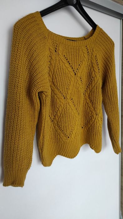 Musztardowy sweter sweterek jak nowy