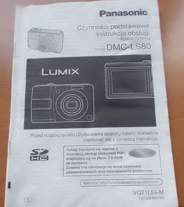 Sprzedam tanio instrukcje obsługi aparatu PANASONIC