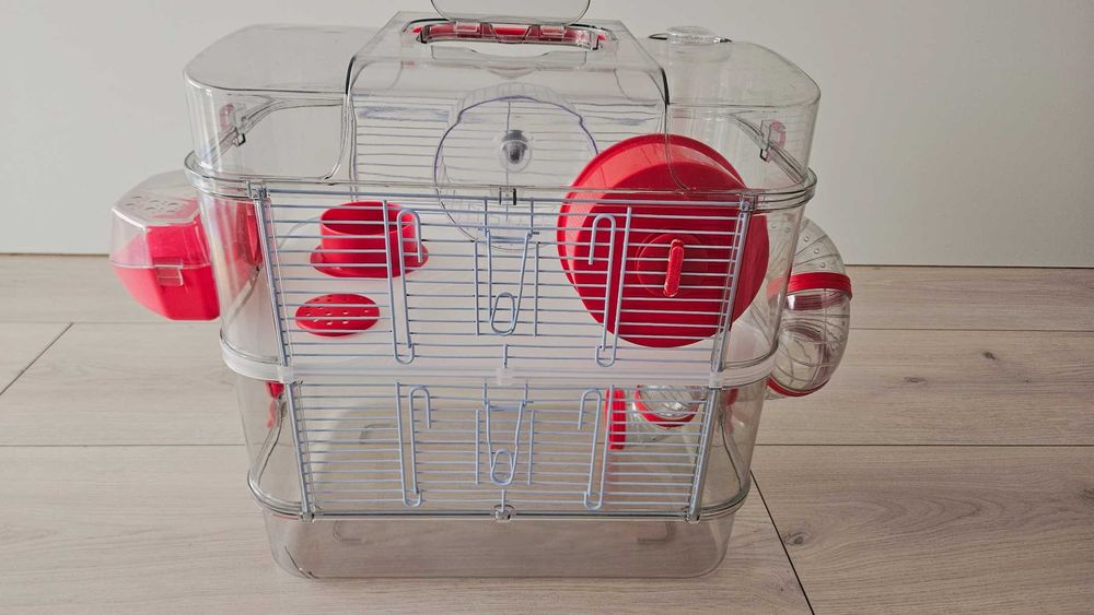 Klatka dla gryzonia ZOLUX Rody3 Duo Czerwona