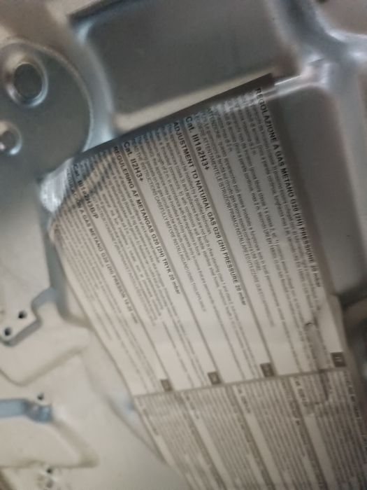 Placa gás natural smeg 5 bicos + placa grelhados