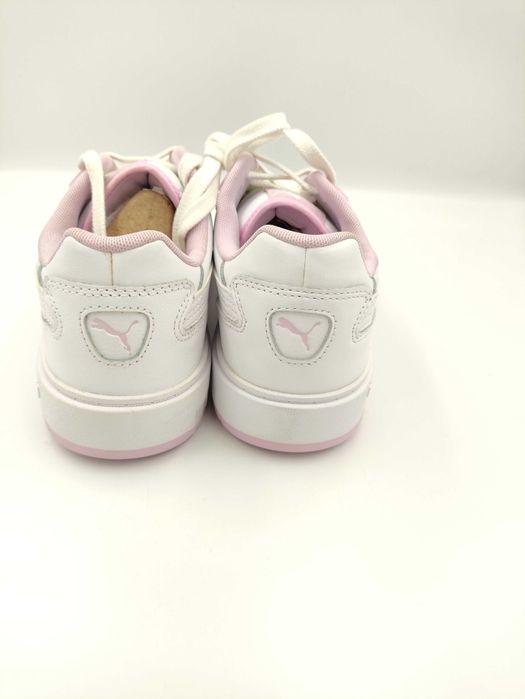 Sneakersy buty Puma Doublecourt biało-różowe 40.5 / 26 cm stan bdb