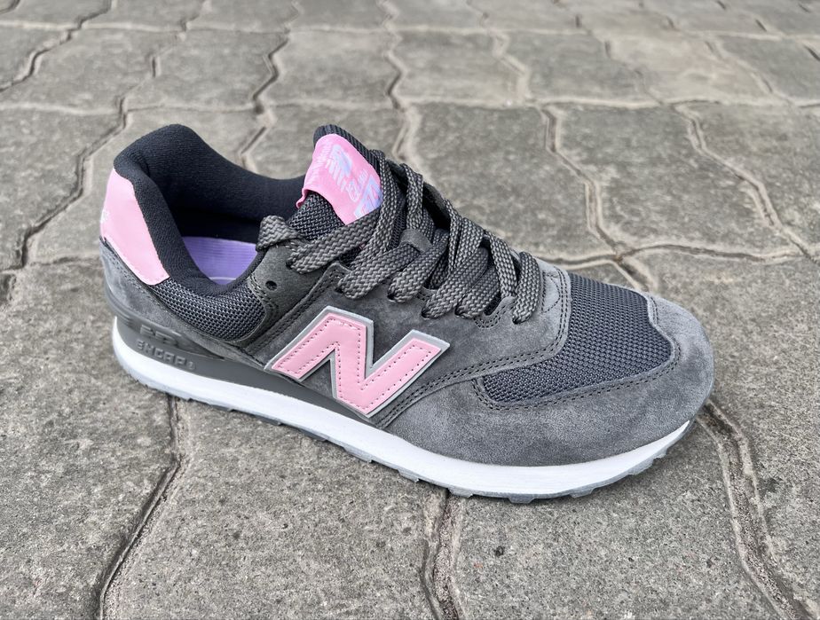 Жіночі New Balance 574 grey-pink, сіро-рожеві