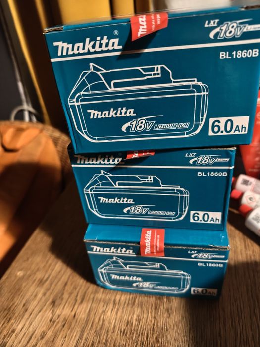 Makita pudełka po bateriach 6ah. Nowe.
