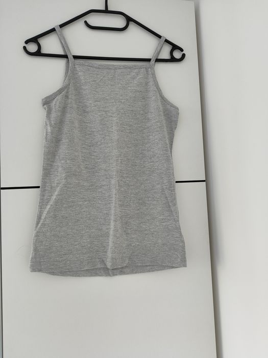 Top na ramiączkach topik bluzka XS/S szary 164 na wiosnę lato wakacje