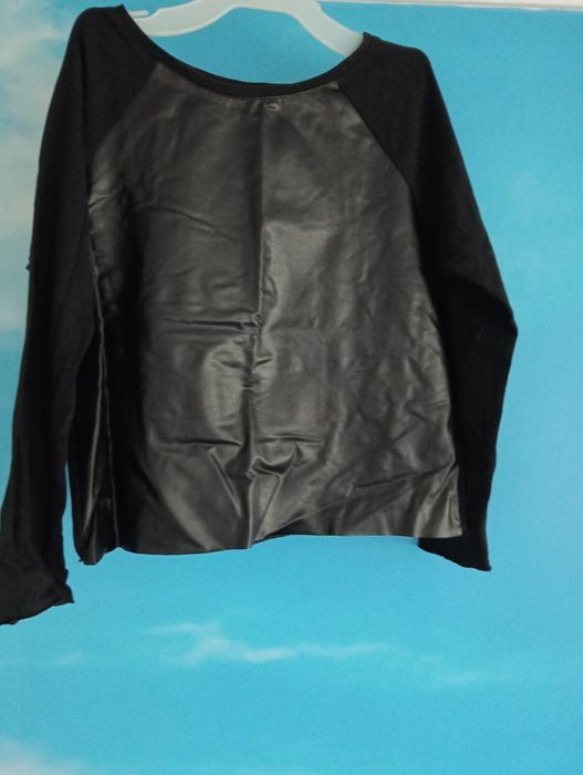 Bluzka czarna rękaw 3/4 XS/S 34/36