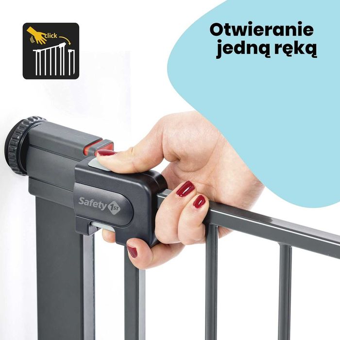 Bramka Zabezpieczająca rozporowa Safety 1st Easy Close 73-80 granat