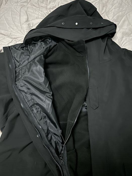 Тактична куртка з флісом Mil-Tec Wet Weather Jacket Gen II, Чорна, 3XL