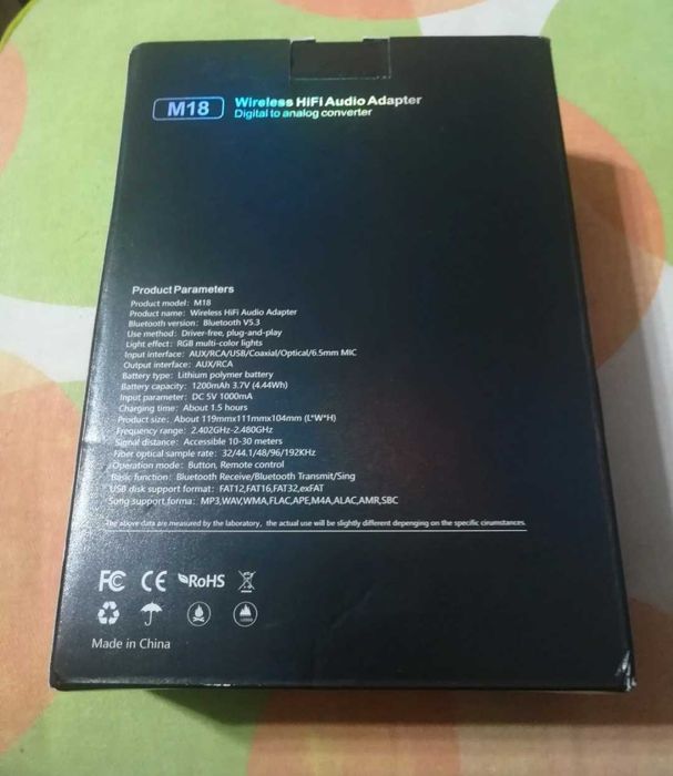 Adaptador de áudio Bluetooth