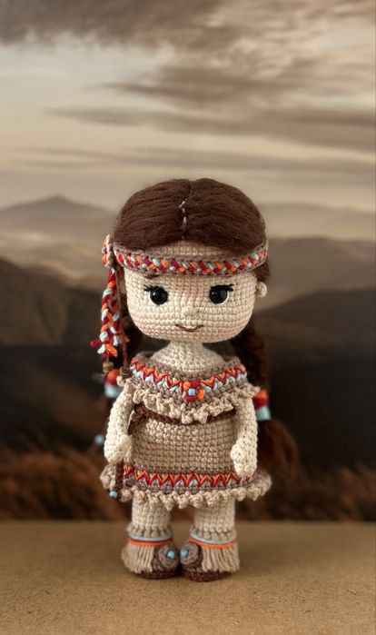Lalka indianka handmade