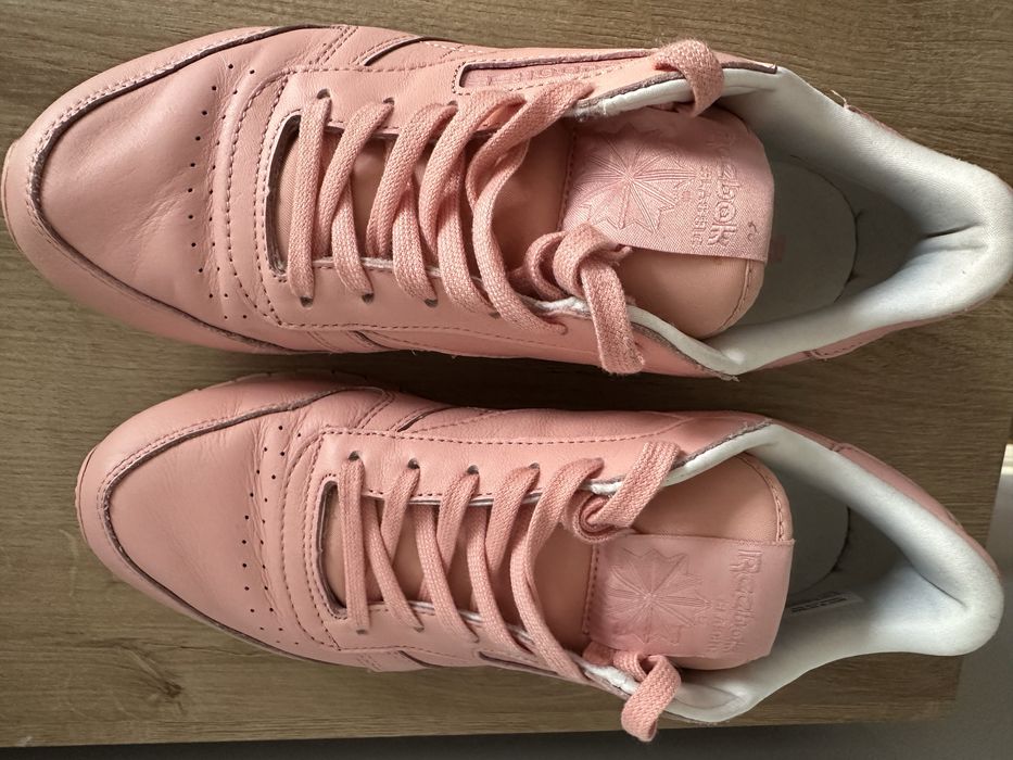 Reebok sneakersy adidasy Classic Leather Pastels Platina Pink White 40