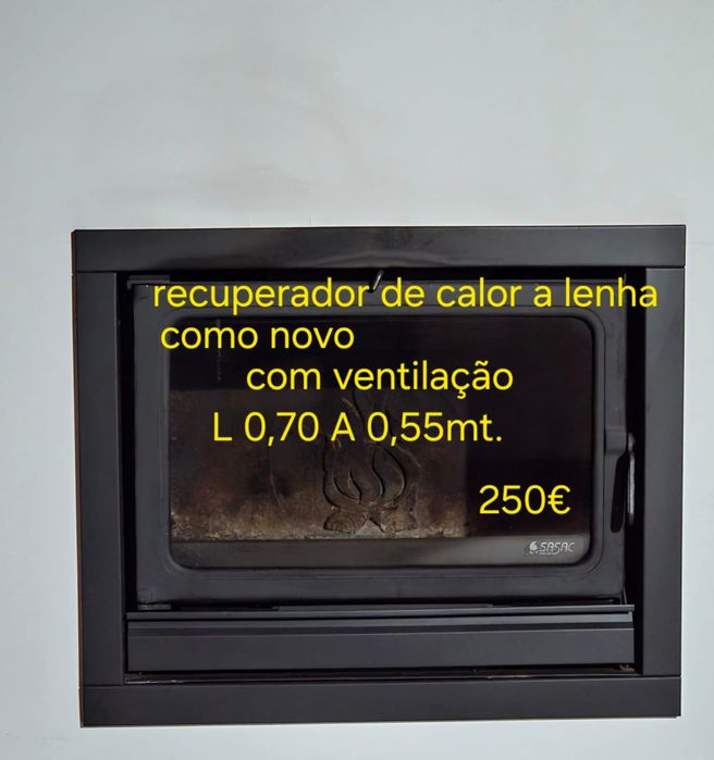 Recuperador de calor a lenha