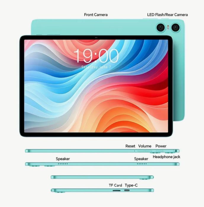 ODEA A10 Планшет для всього 10ʼʼ 12/128 android 15 6000mAh топовий