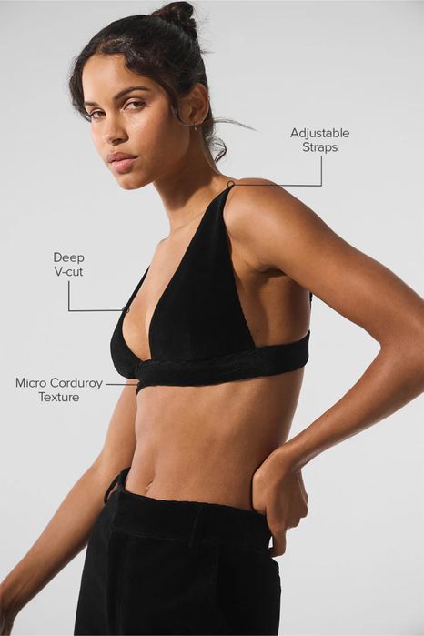 Топ Alo Micro Corduroy Dreamer Bra Оригінал