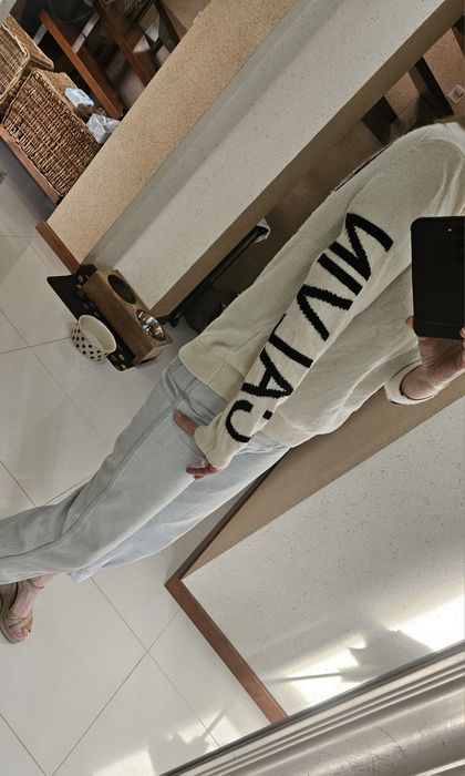 Calvin klein Jeans _ sweterek ekri M