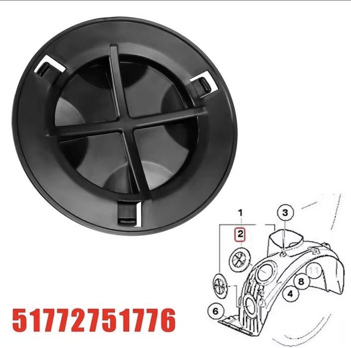 Tampa cabe de roda mini cooper R55 R56 R58