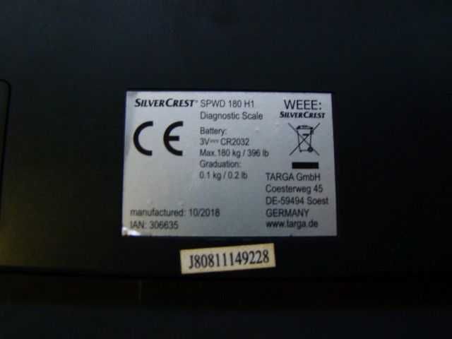 waga łazienkowa SILVERCREST SPWD 180