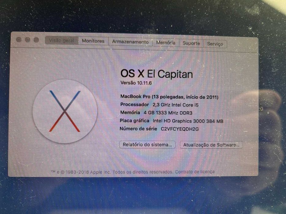 MacBook Pro 13 polegadas - 2011