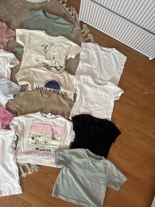 T-shirt dziewczecy 18sztuk , rozmiar 122/128