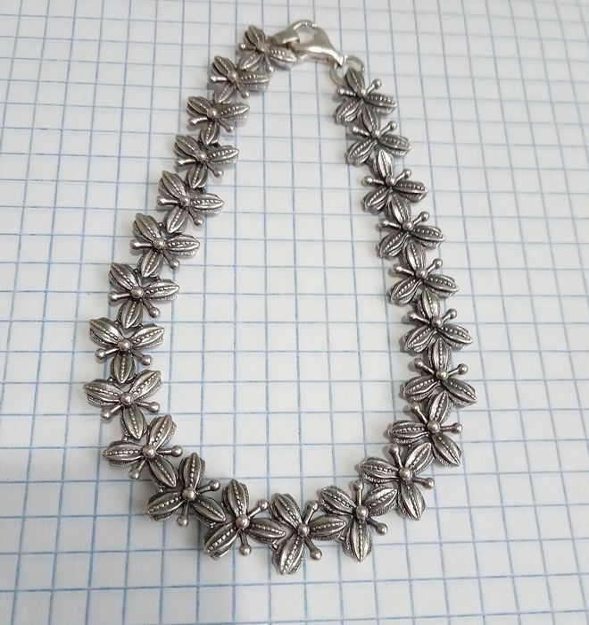 Браслет вінтажний срібло 925 проба. Вага 20,06