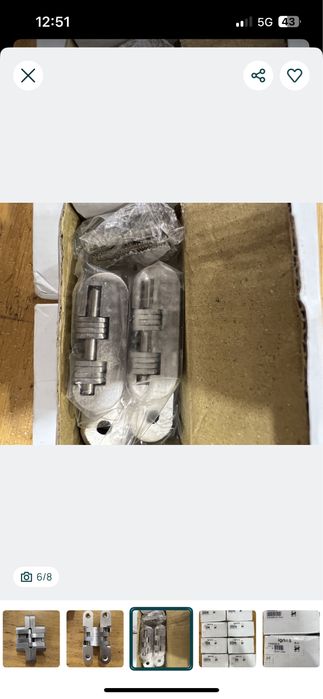 Dobradiças portas invisíveis ocultas ignos - NOVO