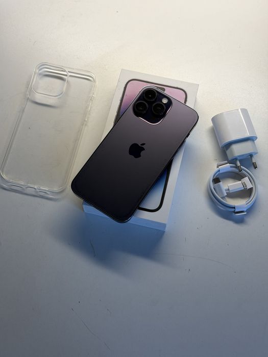 iPhone 14 Pro Max 128gb fioletowy bateria 100% komplet