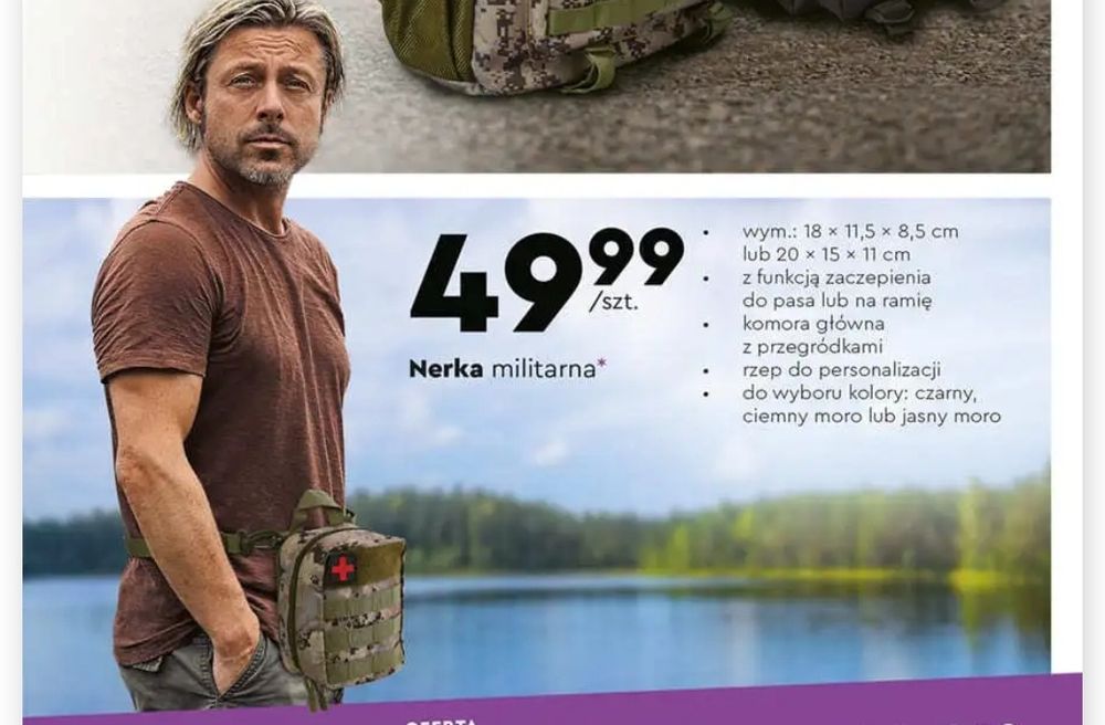 Nerka saszetka militarna na ramię.