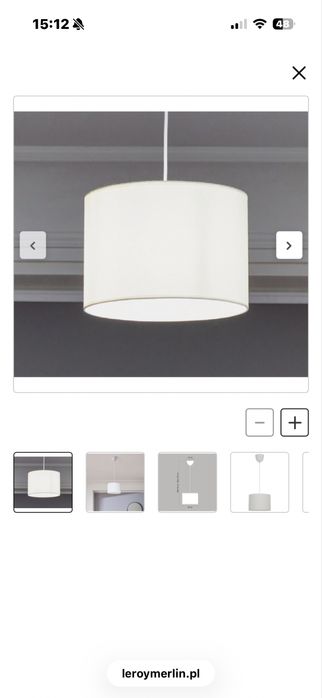 lampa wisząca biala