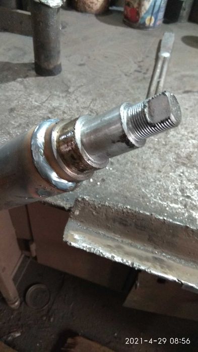 Ось (вісь балка) на легковой прицеп Лидер Фермер из буровой трубы: 2 ...