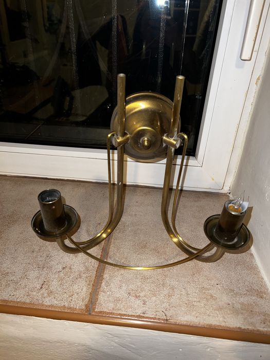 Miedziany Kinkiet lampa na ścianę Vintage Retro