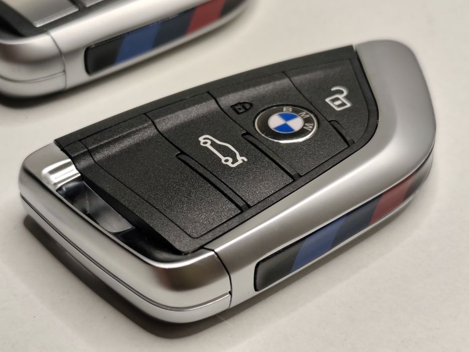 Carcaça Chave Comando BMW G-Series G20 G30 G01 G05 G11 G12 M 3 / 4 Botões Alumínio Faixas M Lâmina Novo