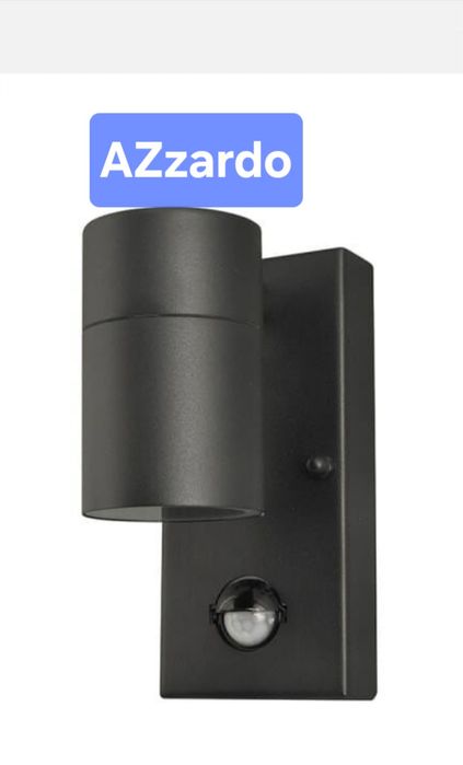 Kinkiet ULF 1 WALL SENSOR IP44 Azzardo AZ4454 AZ4455 kolor  czarny