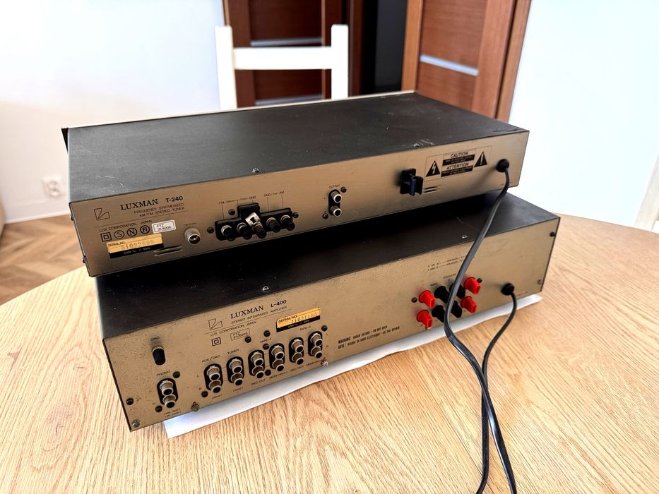 Luxman L-400 + T-240 – komplet wzmacniacza i tunera stereo, Japonia