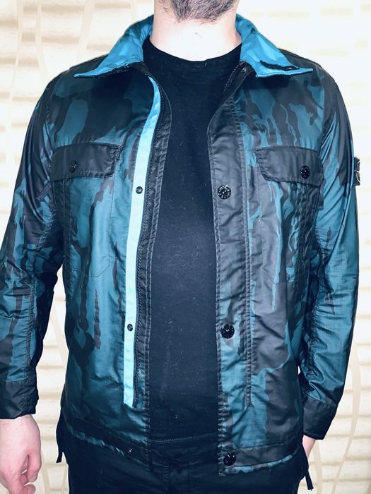 Stone Island Raso Gommato Jacket Reverse Colour Process