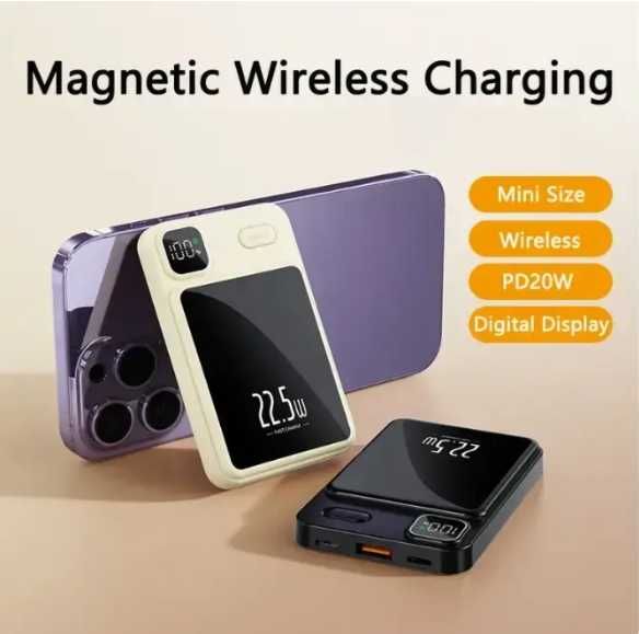 Повербанк Power Bank 10000 mAh магнітний