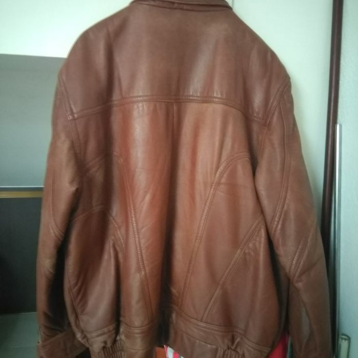 Blusão de cabedal, tamanho 52