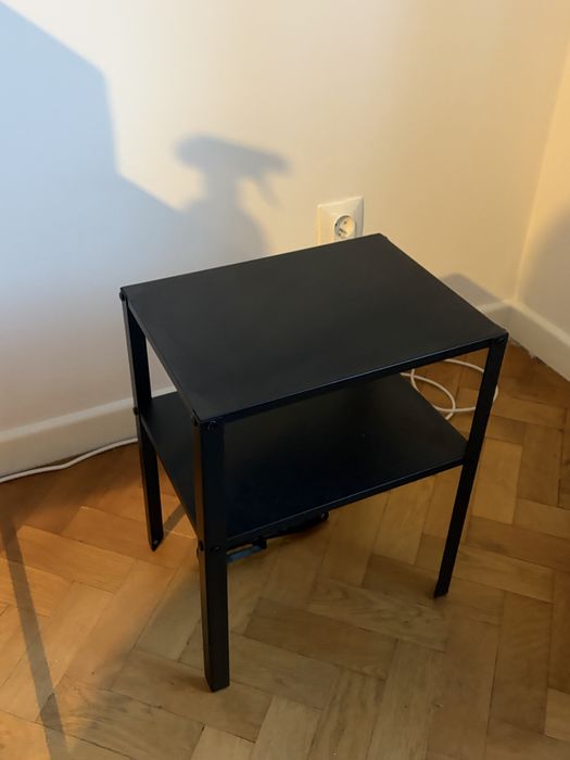 szafka stolik nocny ikea metalowy czarny