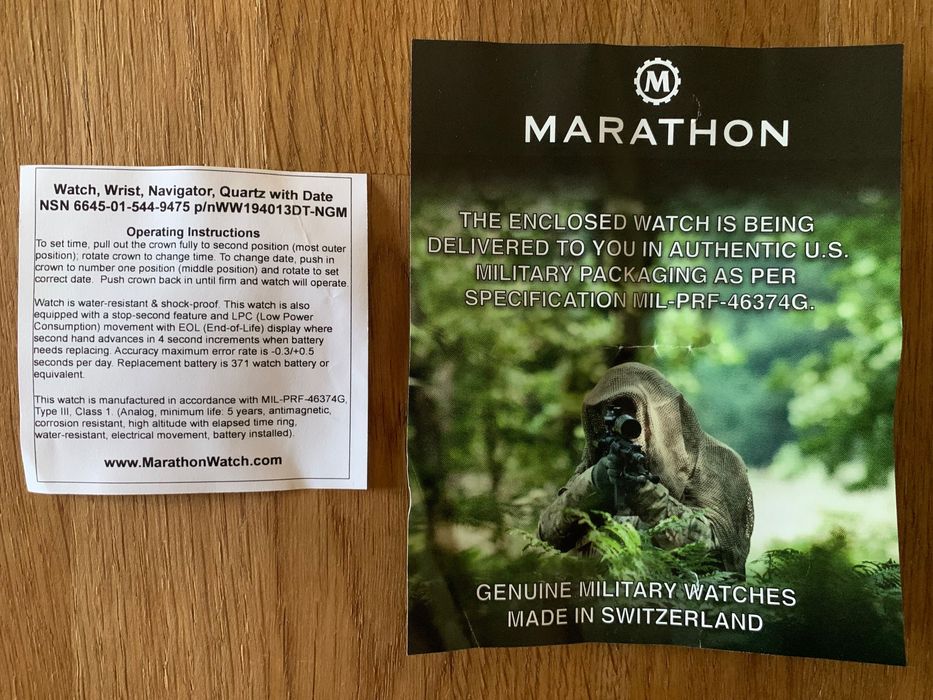 Marathon Navigator Desert Tan c/ Data 41mm