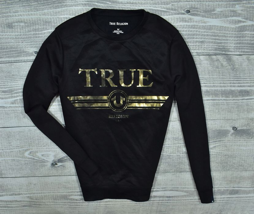 True Religion Sweat Retro Męska Bluza Crewneck S
