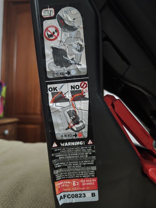 Cadeira auto 0-18kg