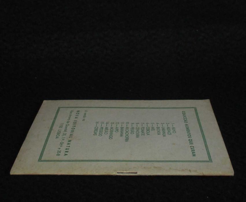Livro A Alface Nicolas Capo Alimentos que Curam 1979