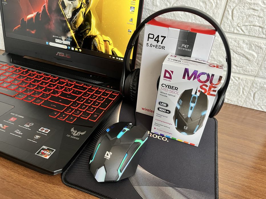 Asus TUF Gaming / 120Гц / Ryzen 5 / RX 560X / 16Gb / SSD+HDD / игры + комплект