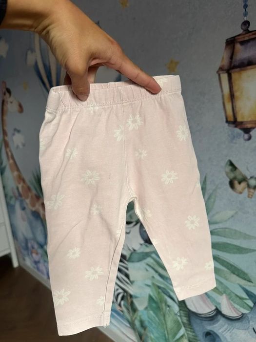 Legginsy getry 74 kwiaty kwiatki spodnie