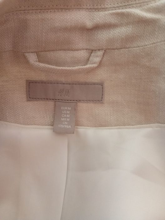 H&M Lniana marynarka beżowa nowa size M
