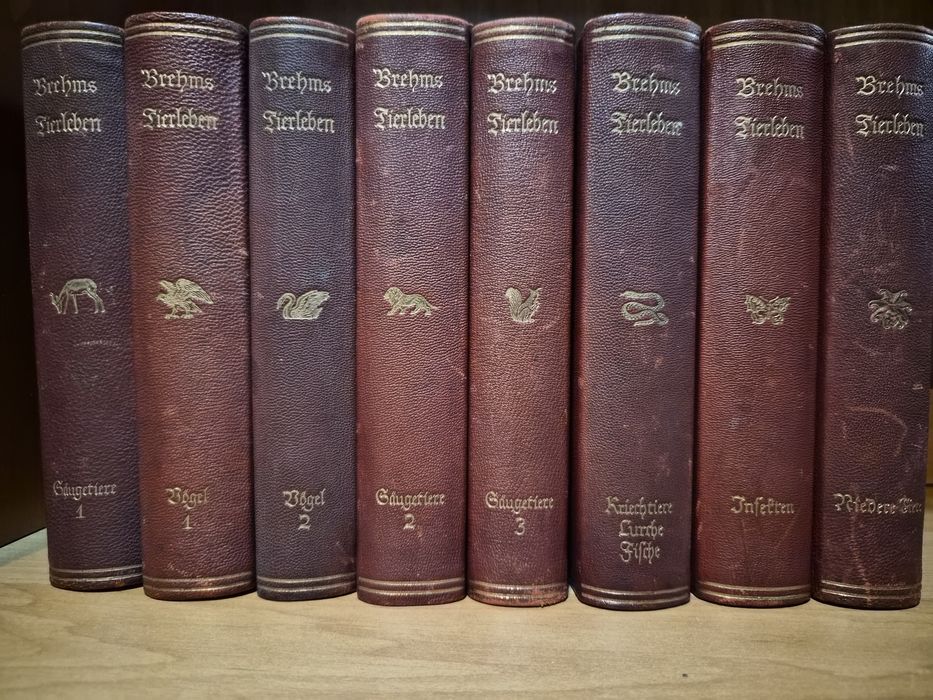 Brehms Tierleben – Jubiläums-Ausgabe in acht Bänden (1929, Leipzig, Ph