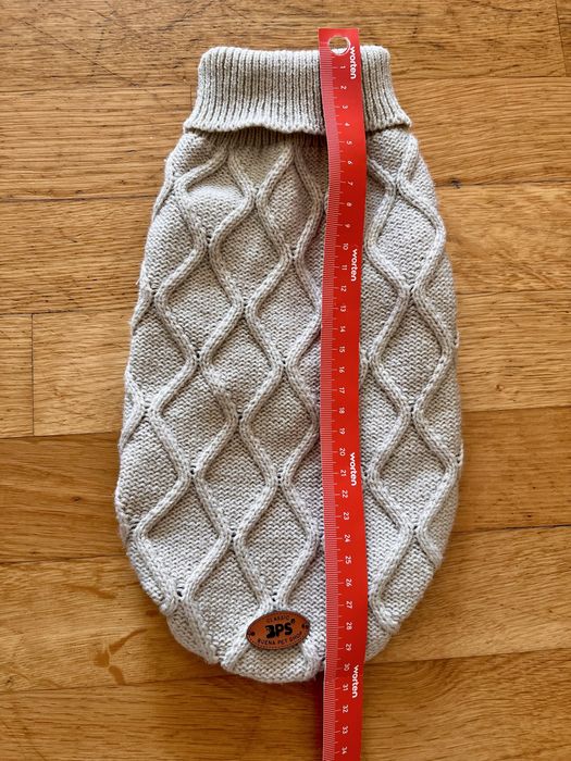 Camisola de cão em lã BPS bege