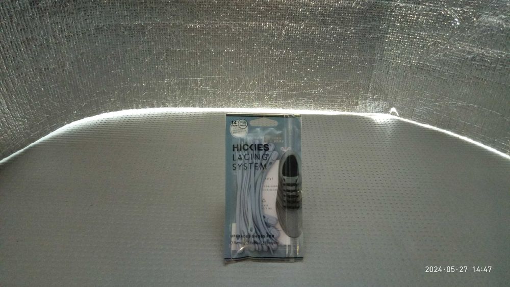 Силиконовые шнурки / Hickies Lacing System / 14 шнурков / Серые