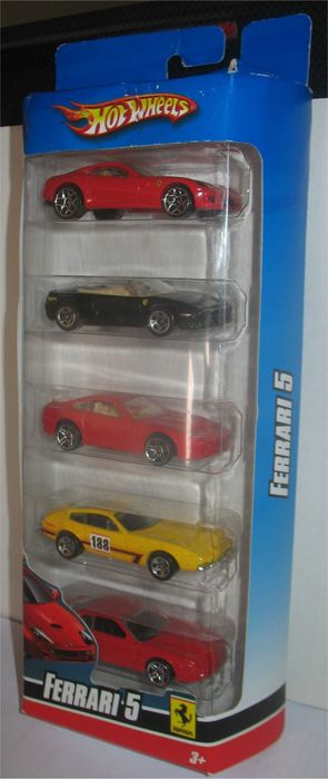 Hot Wheels - Pack de 5 Miniaturas Ferrari (2009)