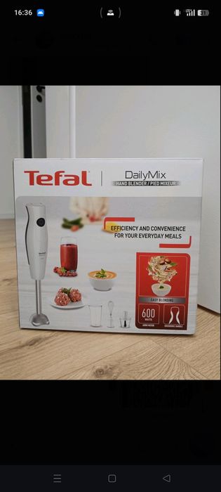 Blender kielichowy Tefal  600 W biały