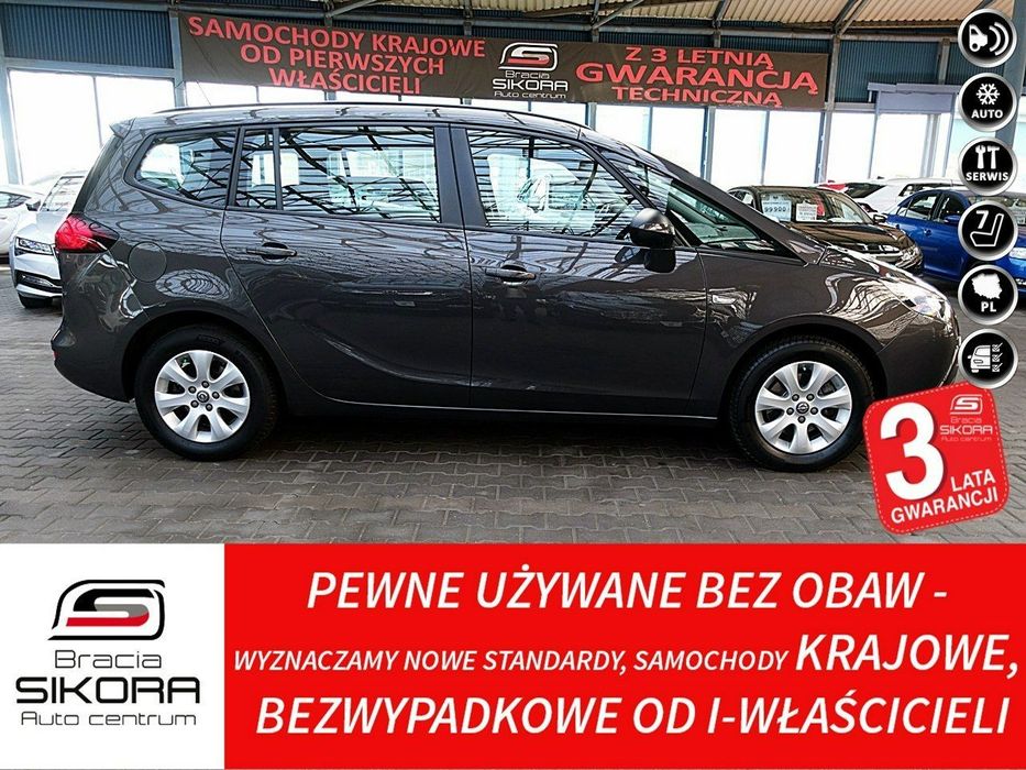 Opel Zafira BENZYNA 7-Osób 2xKlima GWARANCJA Krajowy SERWISOWANY 100% Bezwypadkowy